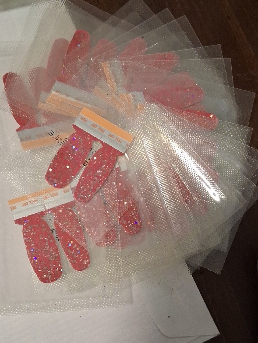 Color Street Pink Glitter Nail Strips by Color Street